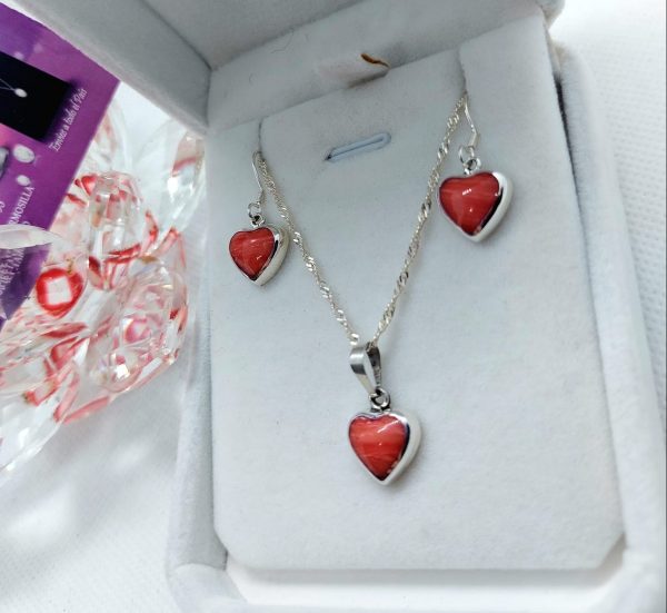 Conjunto Amor & Amor Corazones – Plata Ley 925